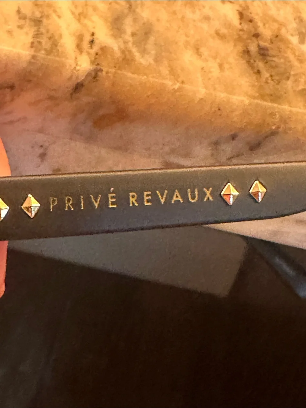 Privé Revaux Women's Black Round Sunglasses - Smoke Lenses